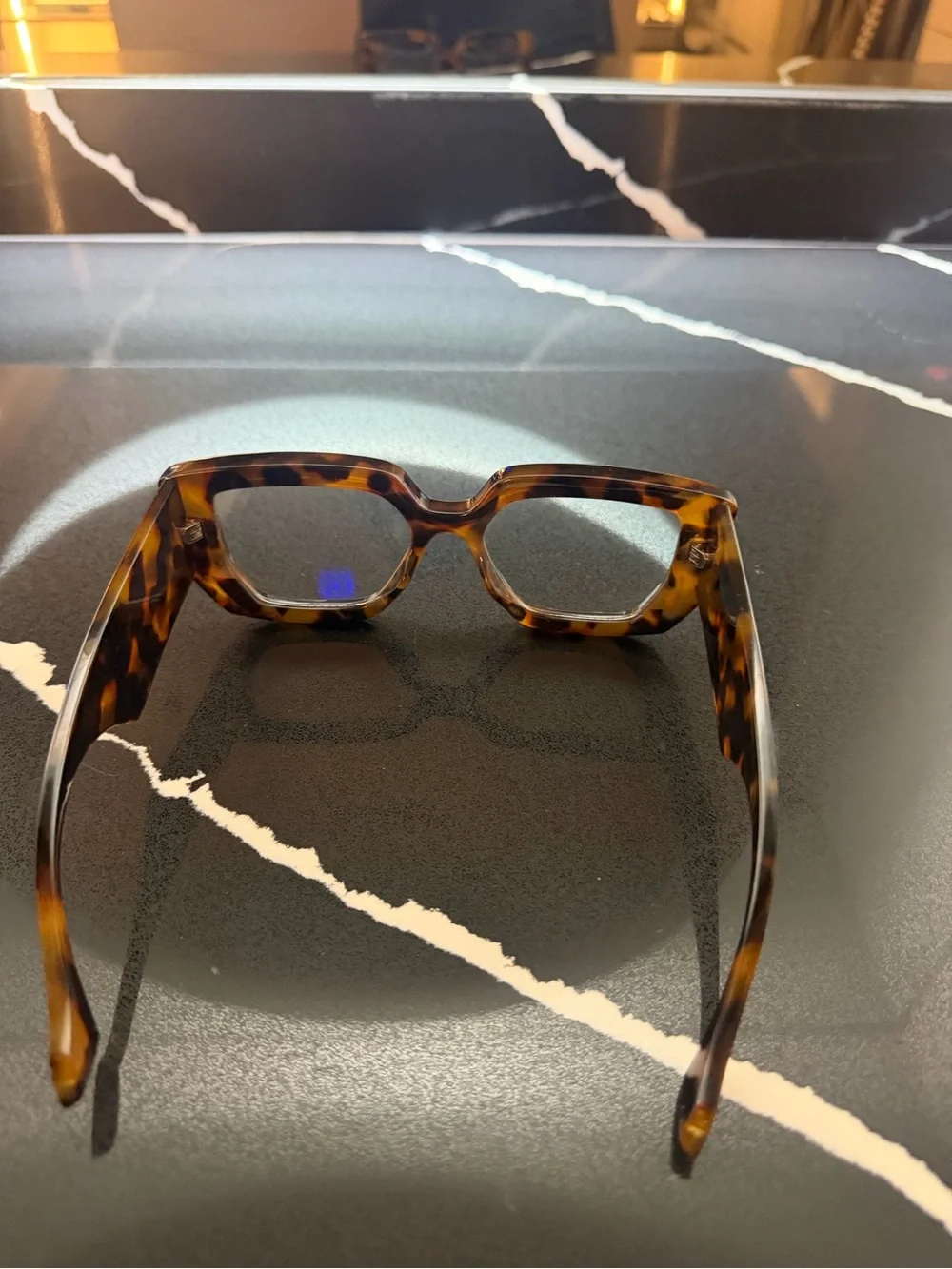 Tortoiseshell Rectangular Women’s blue light glasses